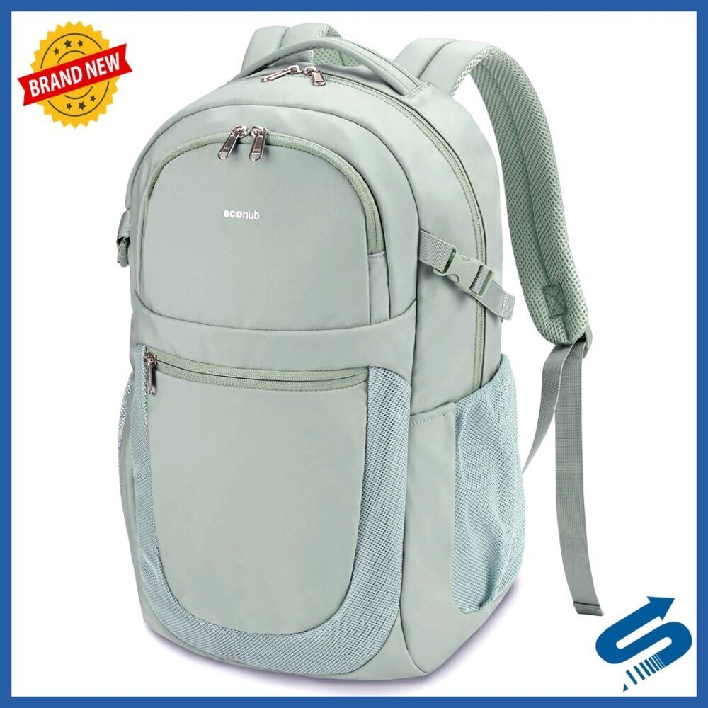 Travel Backpack Water-Resistant 28L Laptop Compartment 12 Pockets Lightweight